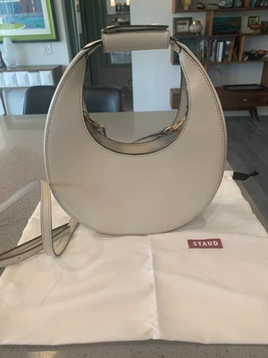 Staud Moon Bag Cream Color with Dust Bag - Image 1 of 4
