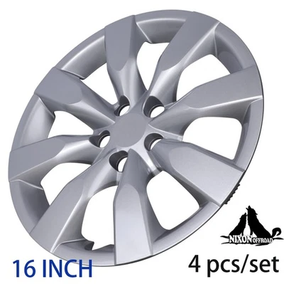 16" Silver Lacquer 4 Pack Wheel Cover Snap-on Hubcap For 2009-2014 Toyota Matrix - Изображение 1 из 4