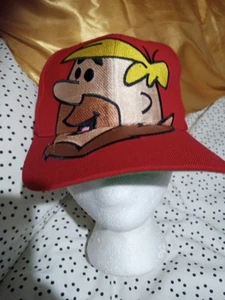 Vintage Barney Rubble American Needle Blockhead 3D Snapback Hat Flinstones - Picture 1 of 7
