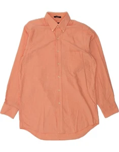 CHAPS Mens Oxford Shirt Size 15 1/2 Medium Pink Cotton CN13 - Picture 1 of 3
