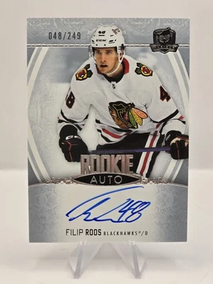 2022-23 Upper Deck The Cup #153 Filip Roos #/249 Rookie Auto RC - Image 1 of 2