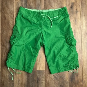 Vintage 90s Y2k Nike Swim Trunks Boys Size Large Green Beach Surfing 2983 - Picture 1 of 14