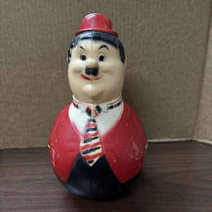 Vintage Oliver Hardy um 1960 Roly-Poly Wackelspielzeug Musik Sound - Bild 1 von 14