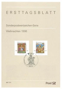 Ersttagsblatt 1996 - Weihnachten Sondermarken-Serie Sammlerstück - Bild 1 von 1