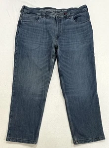 Duluth Ballroom Double Flex Denim Blue Jeans Flannel Lined Size 40x30 Buffalo - Picture 1 of 9