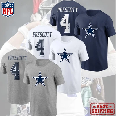 Запасы США!! Dak Prescott #4 Dal.las Cow*boys 2025 имя и номер подарок для поклонников - Изображение 1 из 4