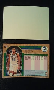 Felton Spencer Minn Timberwolves 1992 - 1993 Fleer Blank Front Error WOW #138 - Picture 1 of 1