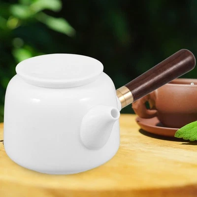 1 Set Keramik Kung Fu Tee Set Zarte Holzgriff Tee Wasserkocher für - Bild 1 von 4
