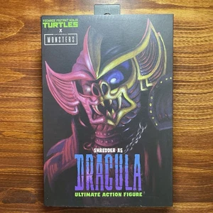 NECA TMNT X Universal Monsters SHREDDER as Dracula Purple WALMART EXCLUSIVE NEW - Picture 1 of 7