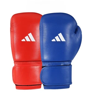 Adidas WB (Was IBA/AIBA) Licensed Boxing Gloves Leather Approved Sparring - Picture 1 of 13