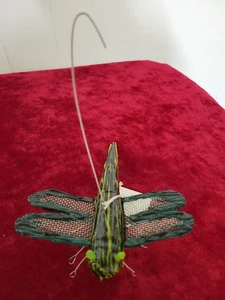 Hand Made Black/Green Dragonfly Ornament S.S. Screen, Flexible Epoxy All Season - Picture 1 of 5