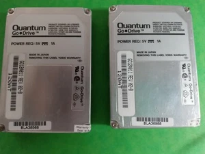 TWO Quantum GO12A011 120MB HDD-3600RPM IDE 2.5" 120AT Go Drives Tested Good - Picture 1 of 3
