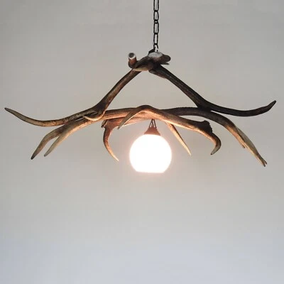 Real Antler Small Light Fixture - Image 1 of 4