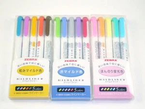 Zebra Mildliner penna penna penna penna penna penna penna stilografica doppio lato 15 colori WKT7-5CZ - Foto 1 di 18