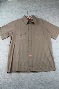 Element Shirt Size Medium M Snap Brown Short Sleeve  - Picture 1 of 12