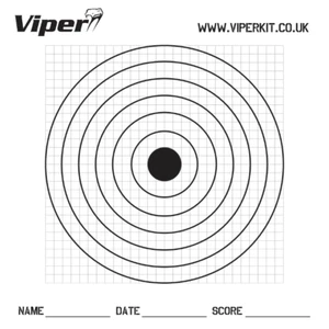 VIPER x100 PRO TARGET PAPER TARGETS Airsoft Schießübung - Bild 1 von 3