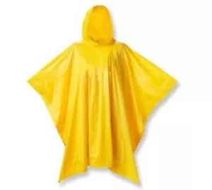 Raincoat Rain Poncho Yellow Schooner case All Season Unisex Good Quality Durable - Picture 1 of 4