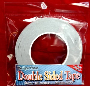 Cinta Doble Cara 3mm 50 Metros, Descuento 4 Cantidad, Alta Calidad Hecho en Gran Bretaña - Imagen 1 de 1