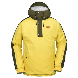 Brand New 2025 Volcom Mens Longo 20K Pullover Jacket Dark Yellow Size L - Picture 1 of 1