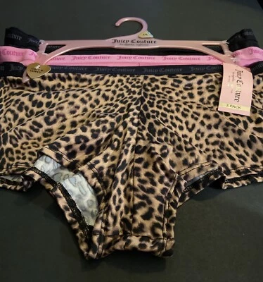 ¡NUEVO! ¡Paquete de 3 Juicy Couture! Bragas cortas sexy y elásticas para mujer/1X/Precio de venta sugerido por el fabricante $28 Foto 1 de 4