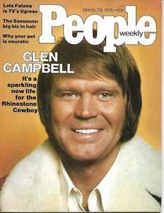 PEOPLE MAGAZINE March 1976 GLEN CAMPBELL LOLA FALANA - Bild 1 von 2