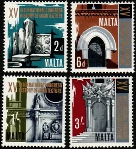 MALTA 1967 Architecture Congress SG389-92 Unhinged Mint - Picture 1 of 2