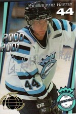 Guillaume Karrer 2000-01 Chicoutimi Sagueneens Autographed Edition