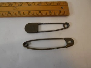 2 large 4 1/2" safety pins laundry no 16 - Picture 1 of 2