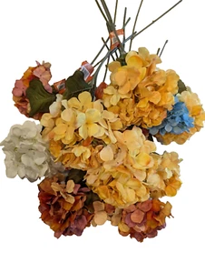 Lot of 17 Hydrangea Artificial Flowers 27" Summer Flower Stem Fake Flowers - Picture 1 of 9