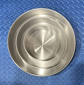 PRO CAKE PAN SET (3pc) ALUMINUM 16”,12”,8”x 3”DEPTH FOR BAKING, C-pics - Picture 1 of 10