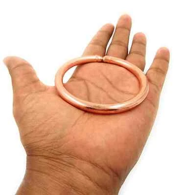 THICK copper Pure cratched Rounded Bracelet Cuff Kada Kadaa - Men Fashion - Image 1 of 4