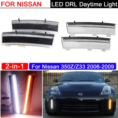 Daytime Running Lights LED DRL Fog Lamp Replacement Bumper For Nissan Z33 350Z - Image 1 of 4