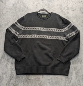 Vtg Eddie Bauer Pullover Sweater Mens -Large Tall- Cotton Knit Fair Isle Nordic - Picture 1 of 8