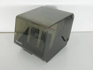 Flip N File 5.25 Floppy Disk Smoked Plastic Storage Organizer Dividers Vtg PC - Afbeelding 1 van 8