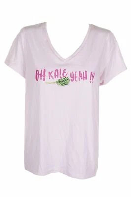 Camiseta pijama bailarina rosa pequeña Tono para mujer cuello en V Oh Kale Yea Salad Days Foto 1 de 2