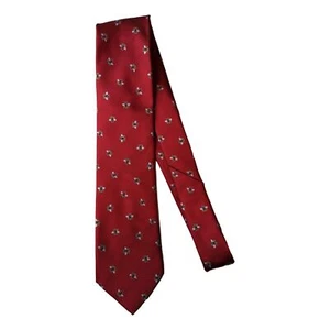 Honey Bees on red Sleeved 100% Micro Fibre Classic Tie - Picture 1 of 2