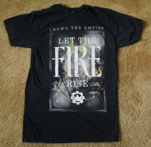CROWN THE EMPIRE Let The Fire Rise CTE black t shirt short sleeve - Picture 1 of 1