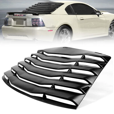 For Ford Mustang 1999-2004 Sun Shade Cover Rear Window Louver Black ABS NEW - Изображение 1 из 4