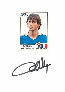 Patrick Battiston Autogrammkarte Frankreich Fußball EM 1984 - Picture 1 of 2