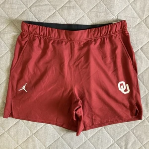 Oklahoma Sooners Jordan Athletic Shorts Men’s XXL Polyester Pockets 7” Inseam - Picture 1 of 11