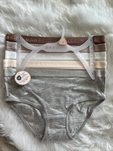 DANSKIN GIRLS Intimates 5 Pack Bikinis Cotton Spandex Tag Free Small Solid - Picture 1 of 5