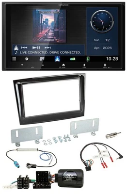 Kenwood Bluetooth 2DIN USB DAB Lenkrad Autoradio für Fiat Doblo VDO ab 2015 pian - Bild 1 von 4