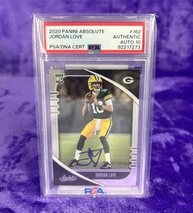 Jordan Love Absolute Rookie 2020 con tarjeta autógrafa PSA 10 ADN 💎 RC #162 - Imagen 1 de 2