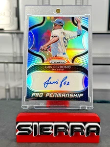 2019 Panini Prizm #PP-LP Luis Perdomo Pro Penmanship Auto San Diego Refractor - Picture 1 of 3
