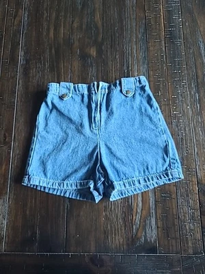 Pantalones Cortos Vaqueros Vintage Baby Guess Denim Frente Plano Cintura Elástica Niñas Talla 6XY Foto 1 de 4