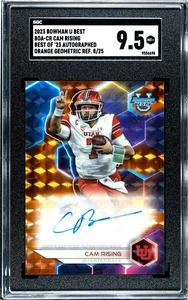 Refractor geométrico Bowman U Best of Orange 2023/25 Cameron Rising automático SGC 9,5 - Imagen 1 de 2