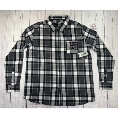 Carolina Gamecocks Colosseum Shirt Mens XL Button Up Long Sleeve Black NCAA Logo - Image 1 of 4