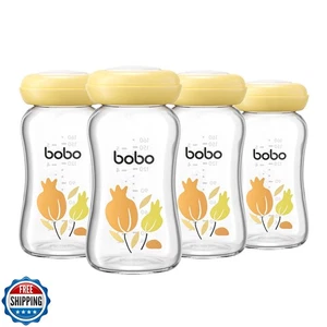 YOHKOH Bottiglie Conservazione Latte Seno in Vetro - 100% a Prova di Perdite, Senza BPA Seno - Foto 1 di 5
