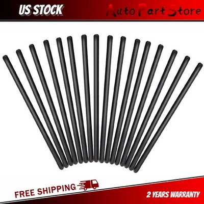 16pcs For GM LS 5/16" Hardened 7.400" Pushrods LS1 LS3 4.8L 5.3L 5.7L 6.0L 6.2L - Image 1 of 4