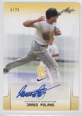 2017 Leaf Perfect Game National Showcase Yellow /25 Jared Poland #BA-JP2 Auto - Image 1 of 2